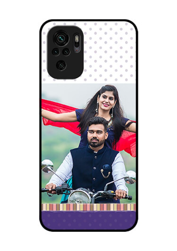 Redmi Note 10 Photo Printing on Glass Case - Cute Family Design