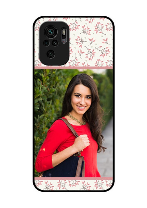 Redmi Note 10 Custom Glass Phone Case - Premium Floral Design