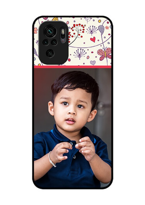 Redmi Note 10 Custom Glass Mobile Case - Premium Floral Design