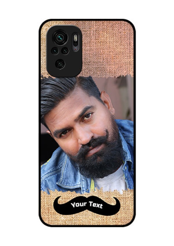 Redmi Note 10 Personalized Glass Phone Case - with Texture Design