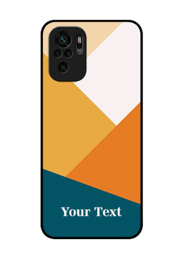 Xiaomi Redmi Note 10 Personalized Glass Phone Case - Stacked Multi-colour Design