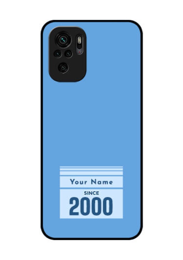 Xiaomi Redmi Note 10 Custom Glass Mobile Case - Custom Year of birth Design