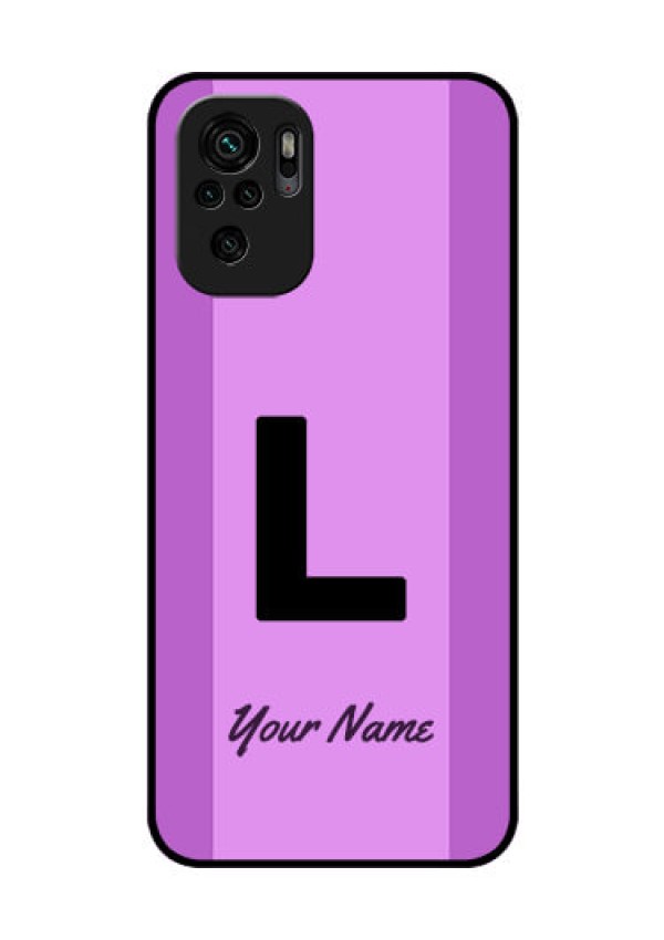 Xiaomi Redmi Note 10 Custom Glass Phone Case - Tricolor custom text Design