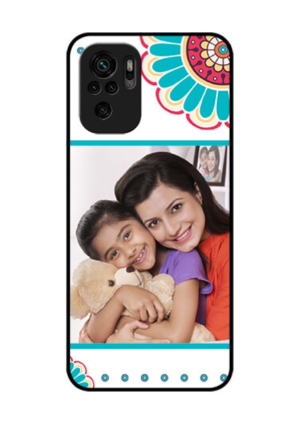 Redmi Note 10s Custom Glass Phone Case - Flower Design