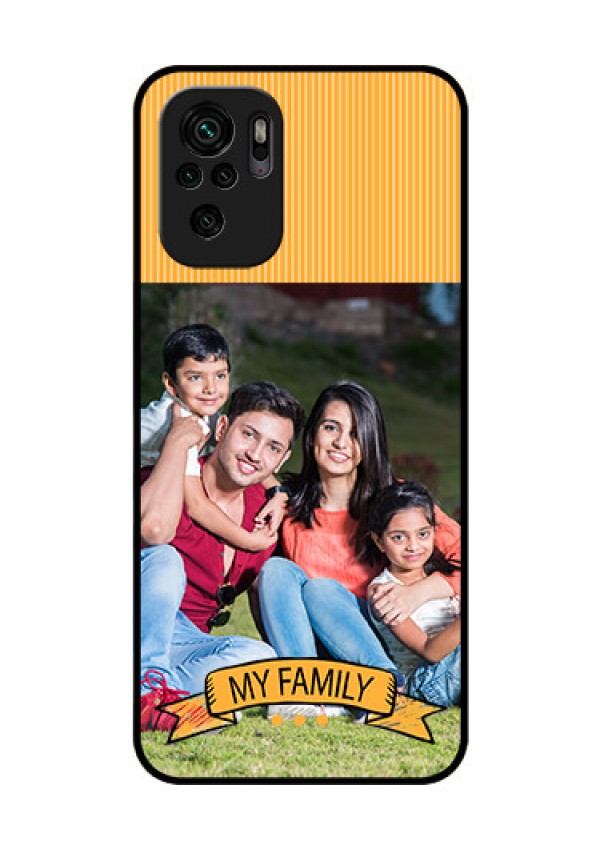 Redmi Note 10s Custom Glass Phone Case - My Family Design