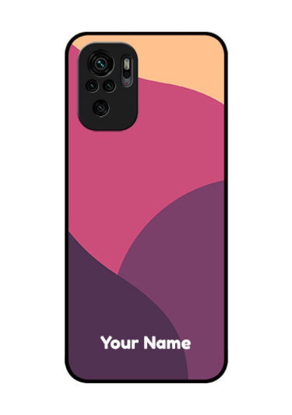 Xiaomi Redmi Note 10S Custom Glass Phone Case - Mixed Multi-colour abstract art Design
