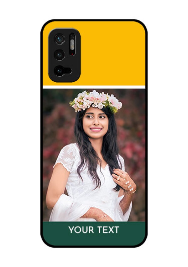 Redmi Note 10T 5G Photo Printing on Glass Case - Love You Design