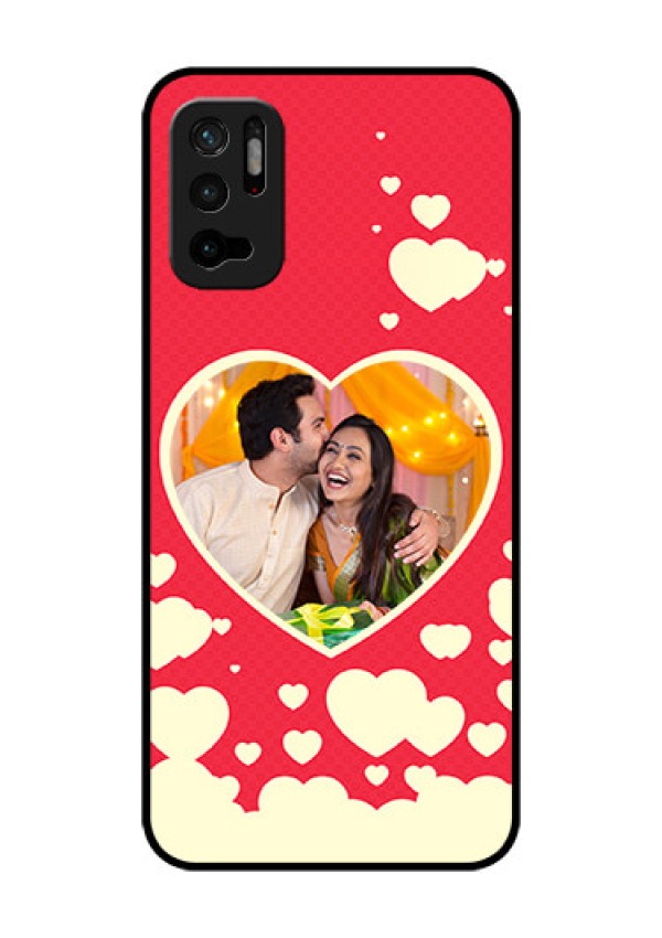 Redmi Note 10T 5G Custom Glass Mobile Case - Love Symbols Phone Cover Design