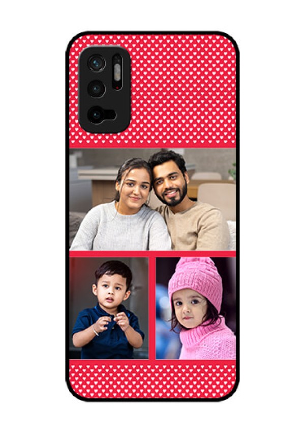 Redmi Note 10T 5G Personalized Glass Phone Case - Bulk Pic Upload Design