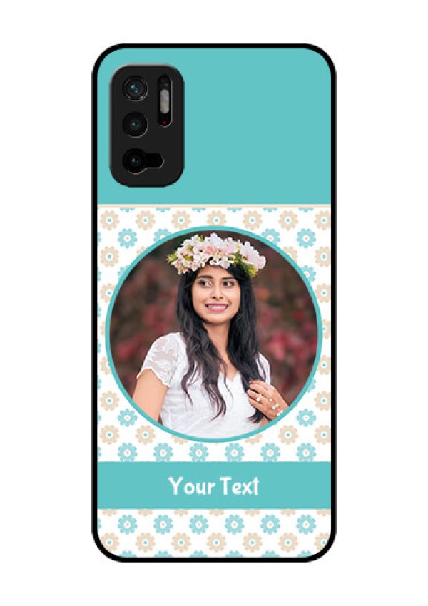 Redmi Note 10T 5G Custom Glass Mobile Case - Beautiful Flowers Design