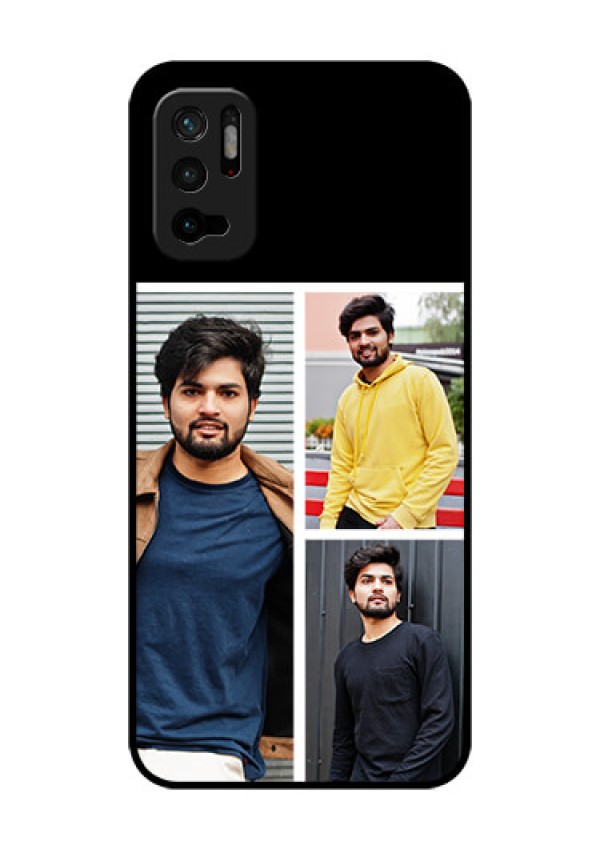 Redmi Note 10T 5G Photo Printing on Glass Case - Upload Multiple Picture Design