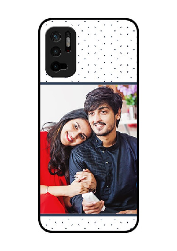 Redmi Note 10T 5G Personalized Glass Phone Case - Premium Dot Design