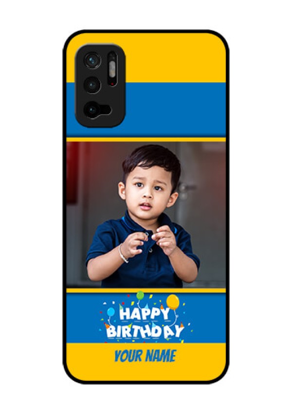 Redmi Note 10T 5G Custom Glass Mobile Case - Birthday Wishes Design