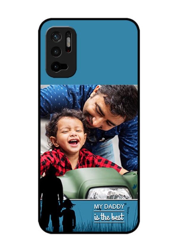 Redmi Note 10T 5G Custom Glass Mobile Case - Best dad design 