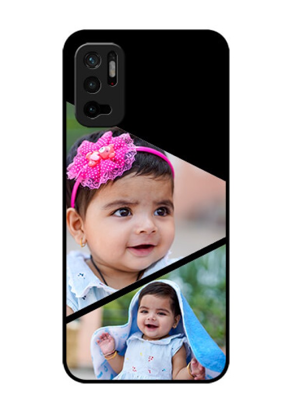 Redmi Note 10T 5G Custom Glass Phone Case - Semi Cut Design