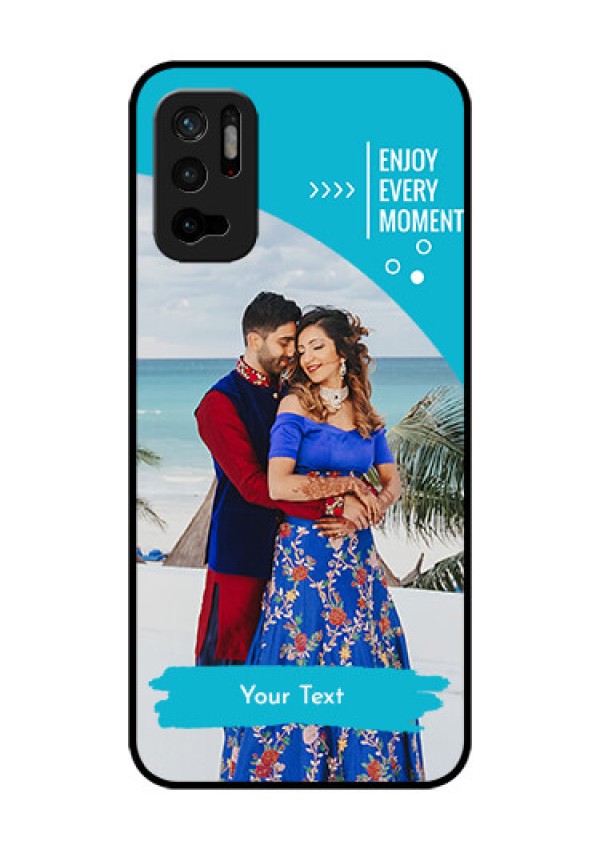Redmi Note 10T 5G Custom Glass Mobile Case - Happy Moment Design