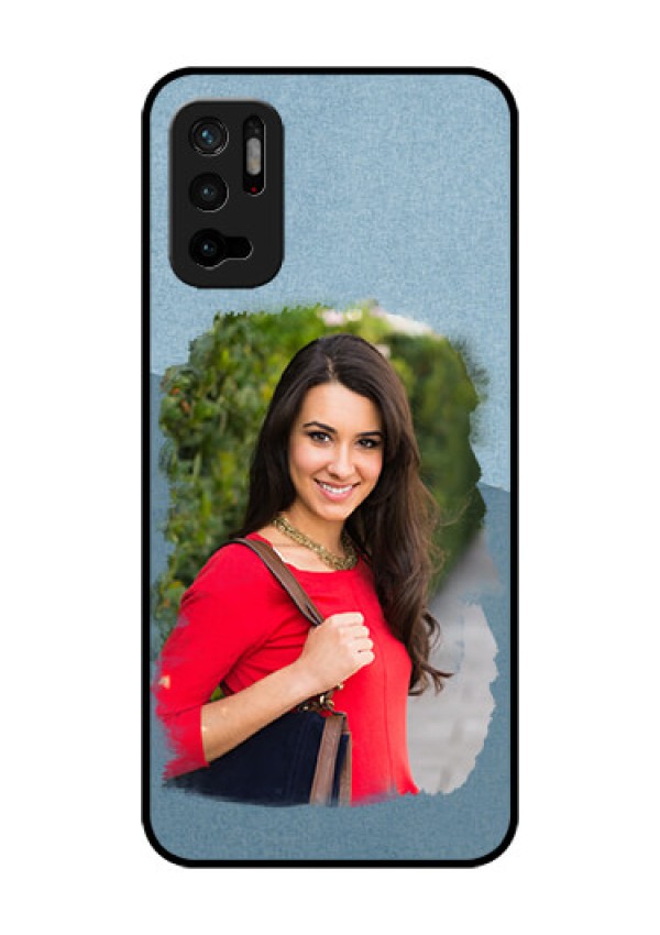 Redmi Note 10T 5G Custom Glass Mobile Case - Grunge Line Art Design