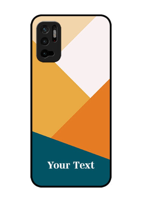 Xiaomi Redmi Note 10T 5G Personalized Glass Phone Case - Stacked Multi-colour Design