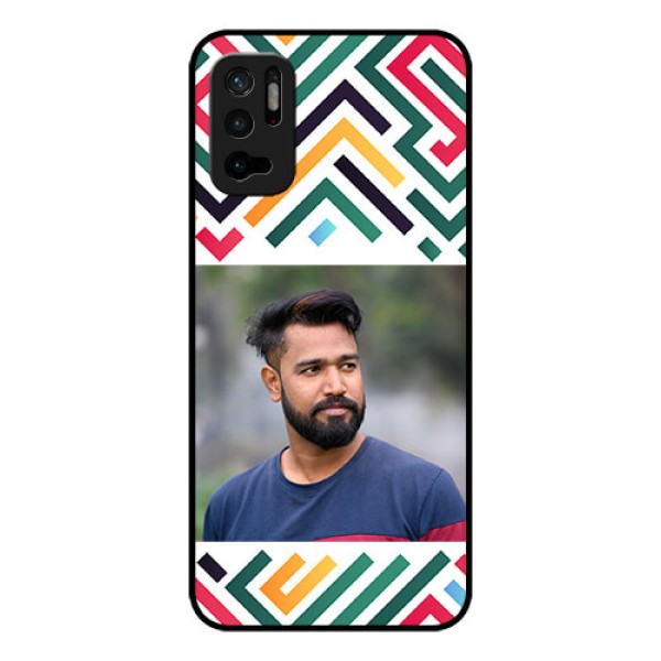 Xiaomi Redmi Note 10T 5G Personalized Glass Phone Case - Colorful Maze Pattern Design Xiaomi Redmi Note 10T 5G Personalized Glass Phone Case - Colorful Maze Pattern Design
