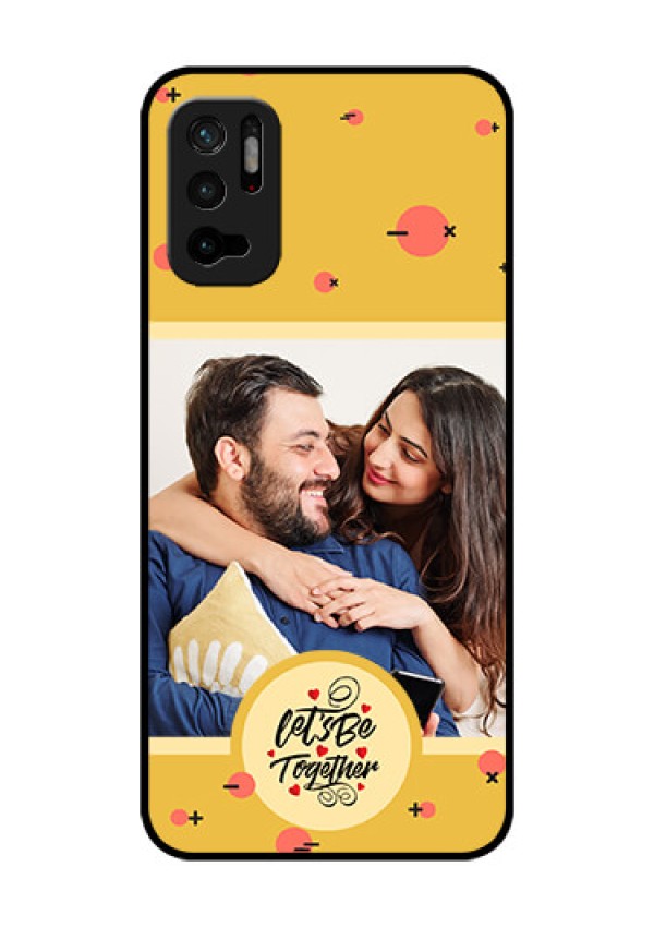 Xiaomi Redmi Note 10T 5G Photo Printing on Glass Case - Lets be Together Design