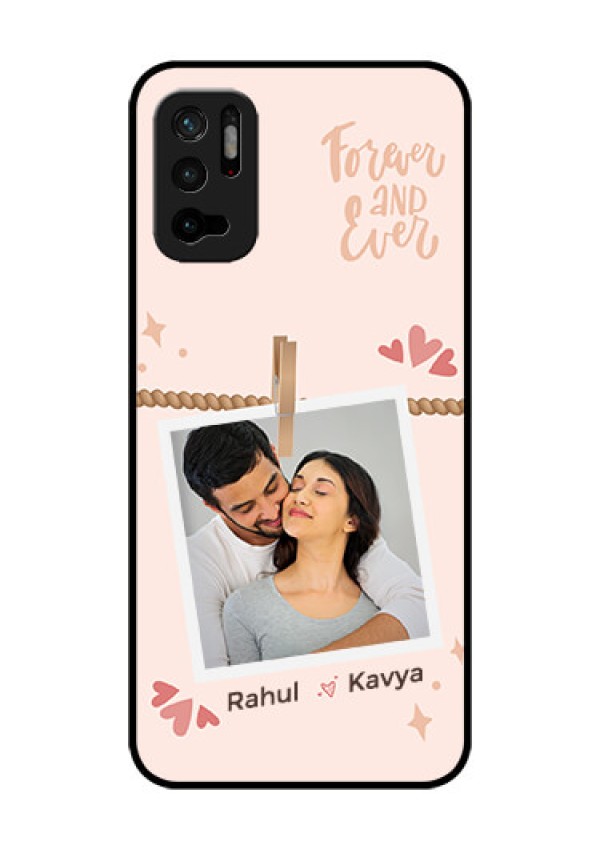 Xiaomi Redmi Note 10T 5G Custom Glass Phone Case - Forever and ever love Design