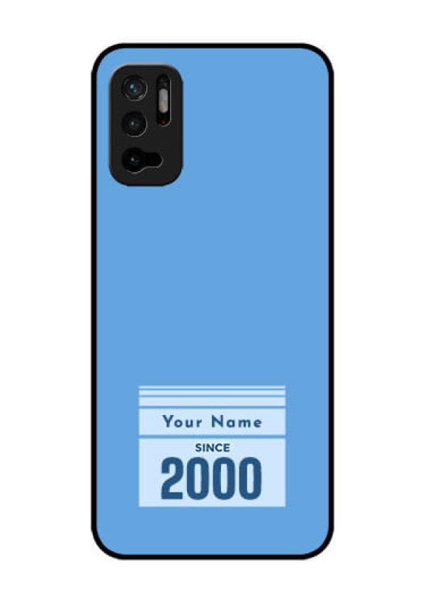 Xiaomi Redmi Note 10T 5G Custom Glass Mobile Case - Custom Year of birth Design