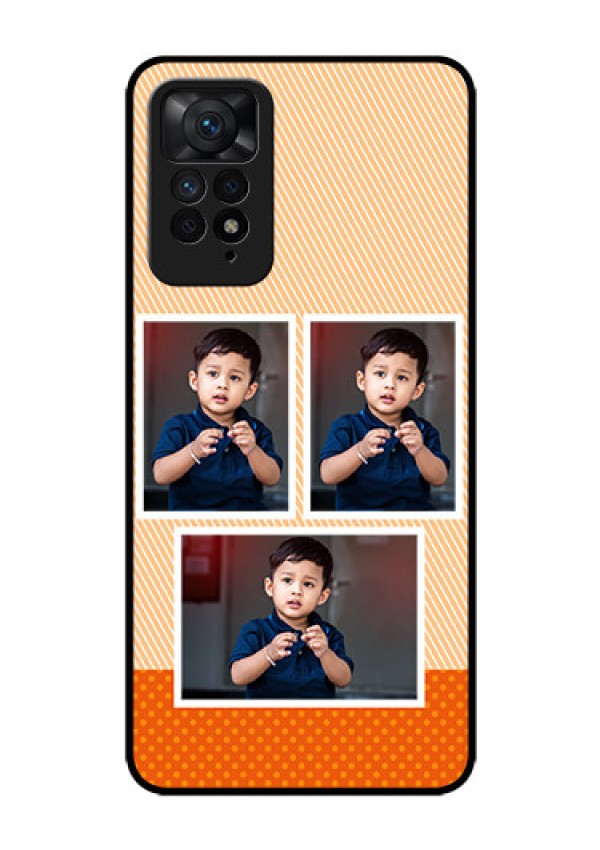 Redmi Note 11 Pro 5G Photo Printing on Glass Case - Bulk Photos Upload Design