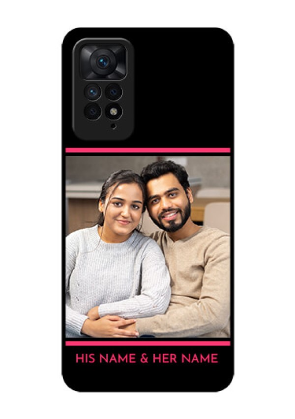 Redmi Note 11 Pro 5G Custom Glass Mobile Case - with Add Text Design