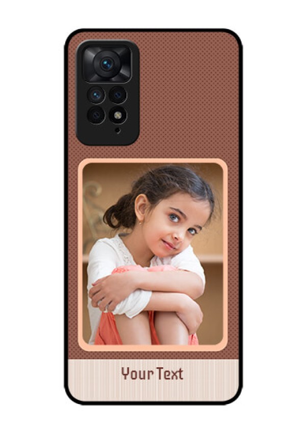 Redmi Note 11 Pro 5G Custom Glass Phone Case - Simple Pic Upload Design