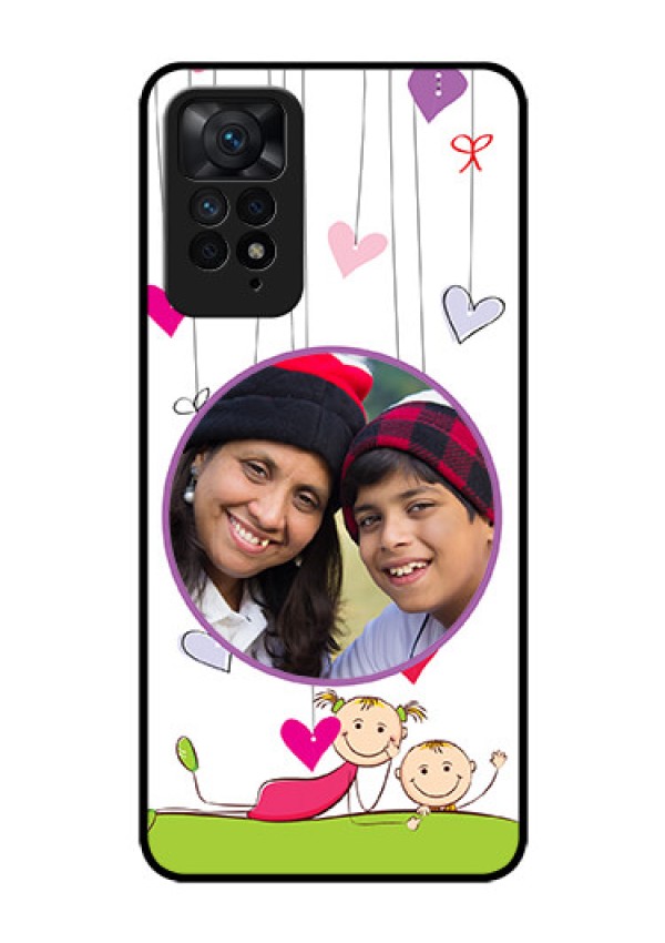 Redmi Note 11 Pro 5G Photo Printing on Glass Case - Cute Kids Phone Case Design