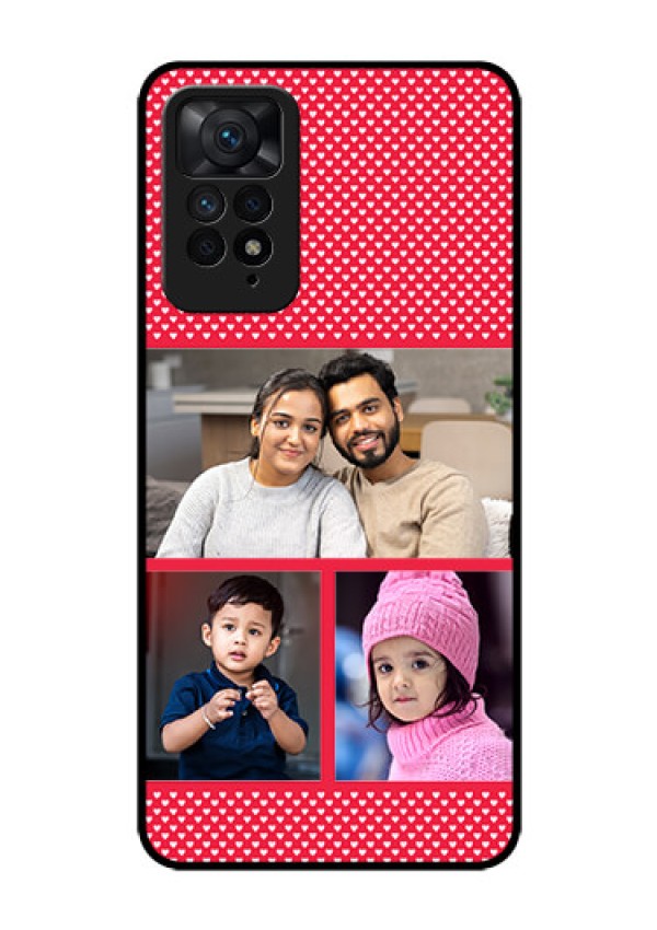 Redmi Note 11 Pro 5G Personalized Glass Phone Case - Bulk Pic Upload Design