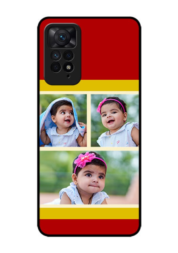 Redmi Note 11 Pro 5G Custom Glass Mobile Case - Multiple Pic Upload Design