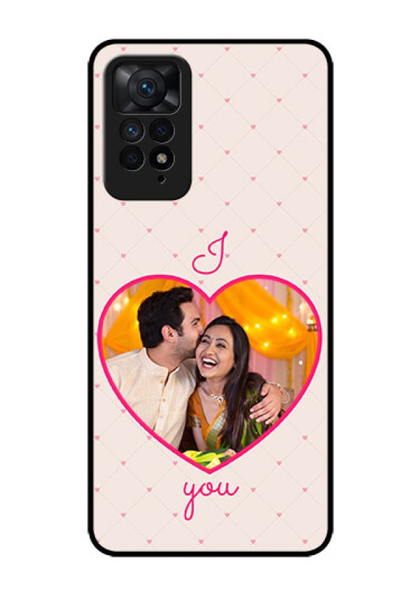 Redmi Note 11 Pro 5G Custom Glass Mobile Case - Heart Shape Design