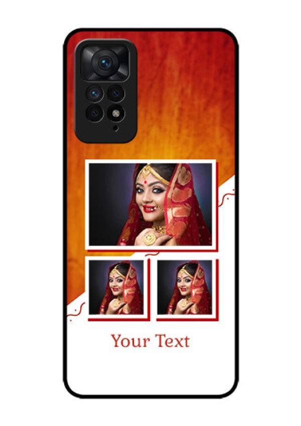 Redmi Note 11 Pro 5G Custom Glass Phone Case - Wedding Memories Design