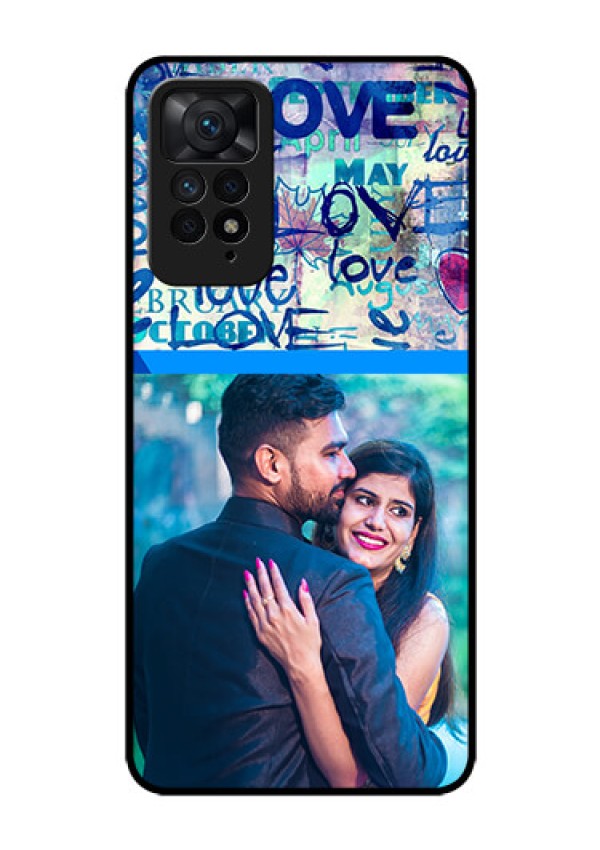 Redmi Note 11 Pro 5G Custom Glass Mobile Case - Colorful Love Design
