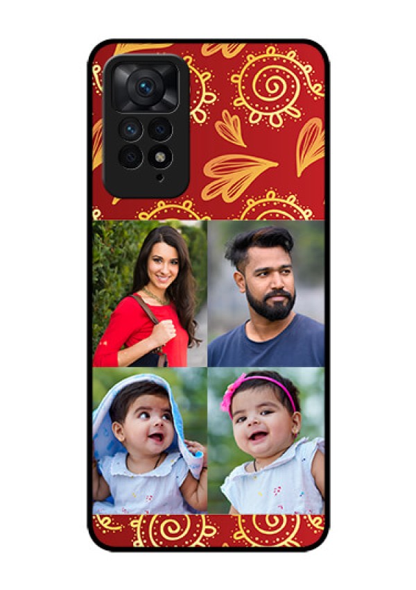 Redmi Note 11 Pro 5G Photo Printing on Glass Case - 4 Image Traditional Design