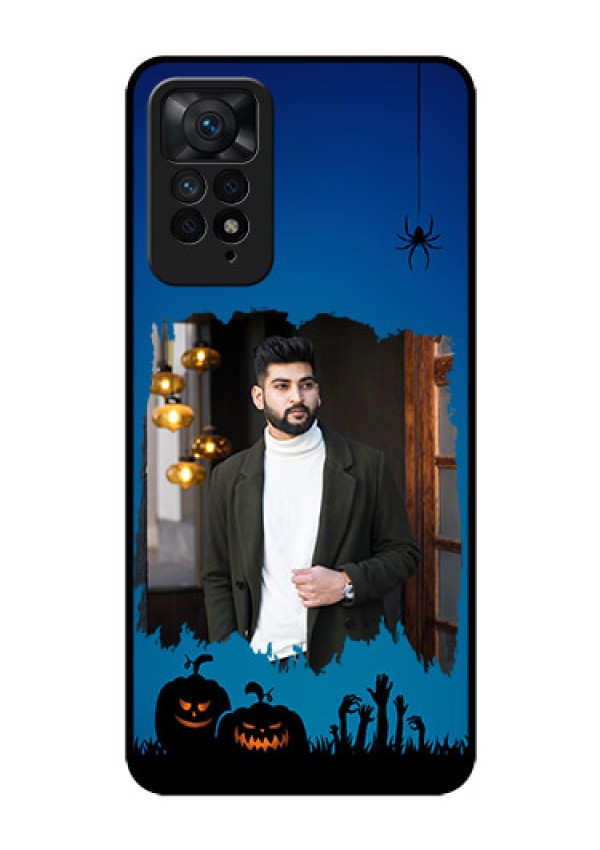 Redmi Note 11 Pro 5G Photo Printing on Glass Case - with pro Halloween design