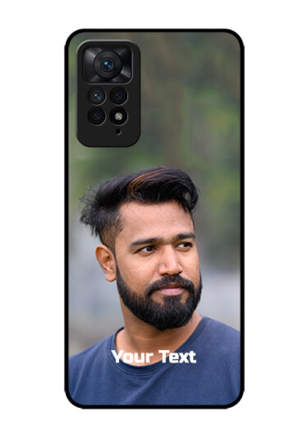 Redmi Note 11 Pro 5G Glass Mobile Cover: Photo with Text