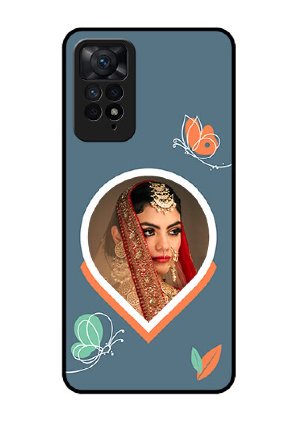 Xiaomi Redmi Note 11 Pro 5G Custom Glass Mobile Case - Droplet Butterflies Design