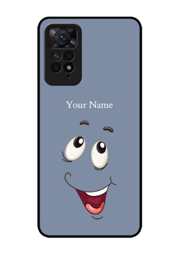 Xiaomi Redmi Note 11 Pro 5G Photo Printing on Glass Case - Laughing Cartoon Face Design