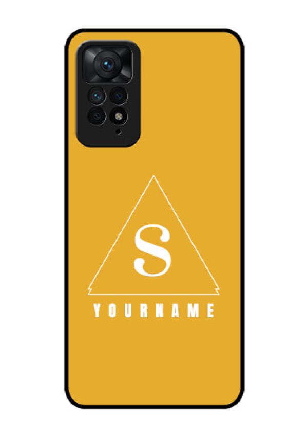 Xiaomi Redmi Note 11 Pro 5G Personalized Glass Phone Case - simple triangle Design