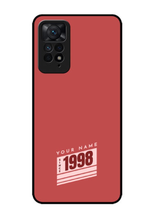 Xiaomi Redmi Note 11 Pro 5G Custom Glass Phone Case - Red custom year of birth Design