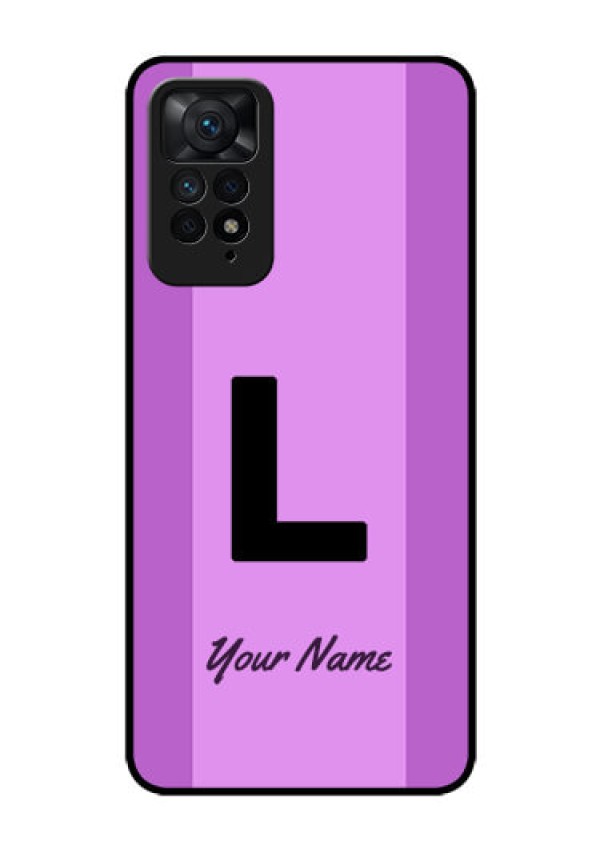 Xiaomi Redmi Note 11 Pro 5G Custom Glass Phone Case - Tricolor custom text Design