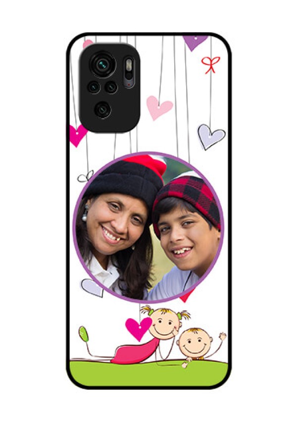 Redmi Note 11 Se Photo Printing on Glass Case - Cute Kids Phone Case Design