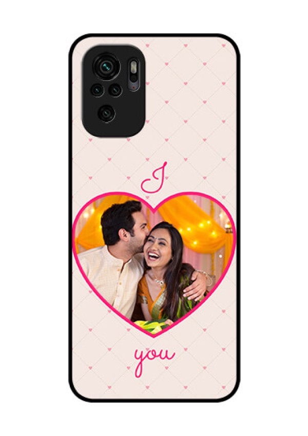 Redmi Note 11 Se Custom Glass Mobile Case - Heart Shape Design