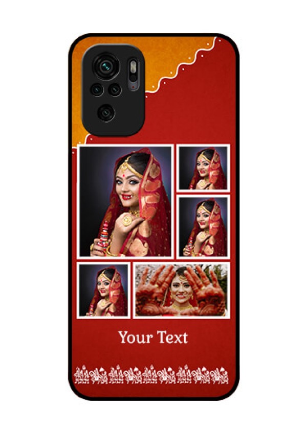 Redmi Note 11 Se Personalized Glass Phone Case - Wedding Pic Upload Design