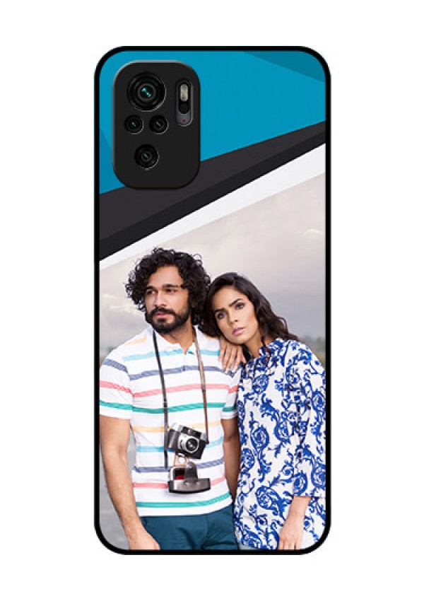 Redmi Note 11 Se Photo Printing on Glass Case - Simple Pattern Photo Upload Design