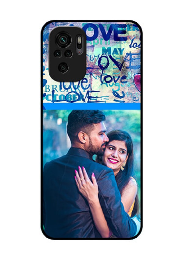 Redmi Note 11 Se Custom Glass Mobile Case - Colorful Love Design
