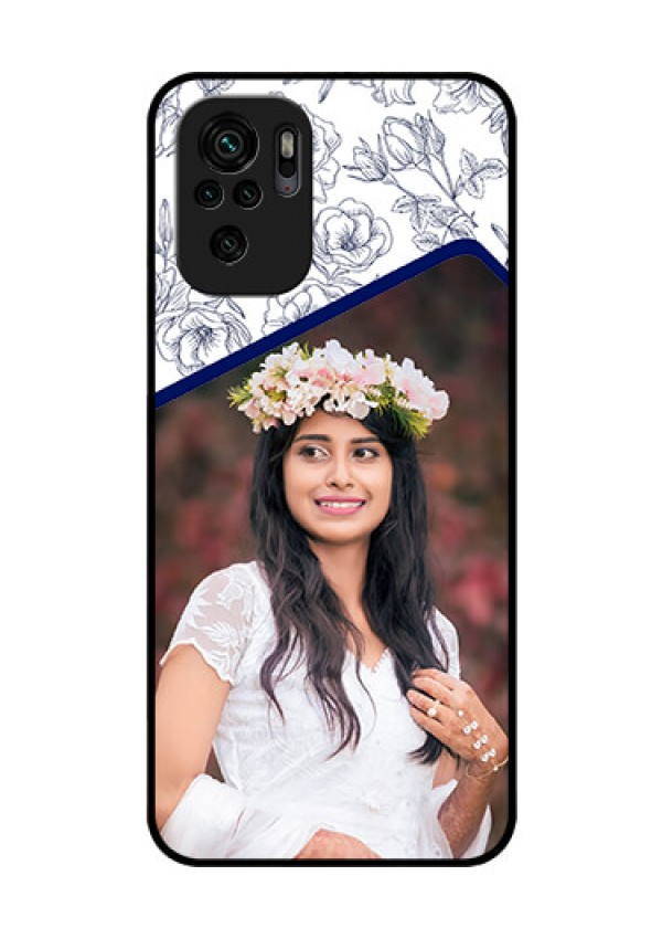 Redmi Note 11 Se Personalized Glass Phone Case - Premium Floral Design