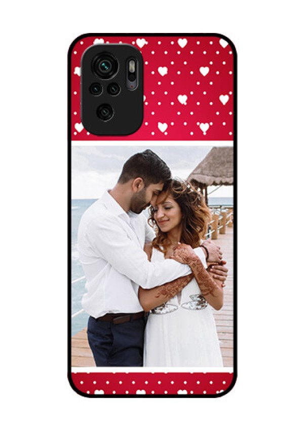 Redmi Note 11 Se Photo Printing on Glass Case - Hearts Mobile Case Design